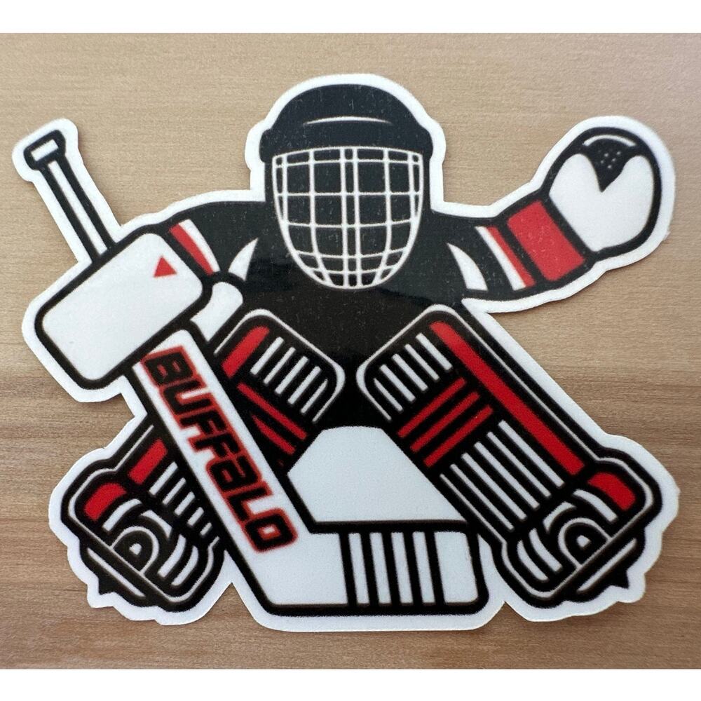 Dominick Hasek Cartoon Goalie Buffalo Sabres Sticker